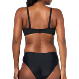 Panache SW1303  Anya Riva Twist Bandeau Underwire Bikini Top 34E Black NWT