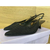 MADDEN GIRL WOMENS 9 VAILL PUMP Black Mesh NWB