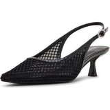 MADDEN GIRL WOMENS 9 VAILL PUMP Black Mesh NWB