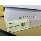 MADDEN GIRL WOMENS 9 VAILL PUMP Black Mesh NWB