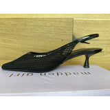 MADDEN GIRL WOMENS 9 VAILL PUMP Black Mesh NWB
