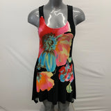 Libra Women's A-Line Dress Floral XS Poly Spandex