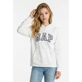 GAP Light Fleece Hooded Sweatshirt Youth Large-XL Cotton/Poly White