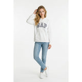 GAP Light Fleece Hooded Sweatshirt Youth Large-XL Cotton/Poly White