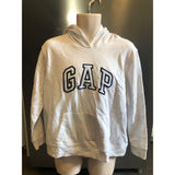 GAP Light Fleece Hooded Sweatshirt Youth Large-XL Cotton/Poly White