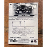 2024 Upper Deck CFL Game Patch Auto #/99 Stanley Bryant 67 Winnipeg Blue Bombers