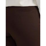 Lee Womens Plus Size Relaxed Fit Plain Front Straight-Leg Pant Espresso 24W Long