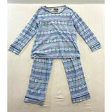 Lavon Women's 2 Piece Pyjama Set Size Medium Waffle Cotton Snowflake Patterned