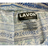 Lavon Women's 2 Piece Pyjama Set Size Medium Waffle Cotton Snowflake Patterned