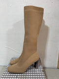 NEWBELLA Women's 8 Knee High Stretch Fit Boots with Block Heels NEW