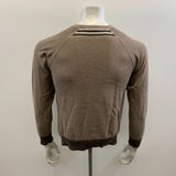 Old Navy Men's Beige / Tan Brown Long Sleeve Sweater Size Small Cotton