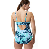 Speedo Women's 10 Endurance+ Shirred Tank One Piece Swimsuit Dark Teal NWT