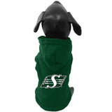 CFL Saskatchewan Roughriders Cotton Lycra Hooded Dog Shirt XXL NEW