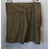 Hurley Shorts Men's Brown Striped Pocket Tie Up Board Shorts Size 38