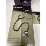 3M Littmann Stethoscope, Classic II Pediatric, Black Tube, Stainless Steel Chestpiece, 28 inch, 2113