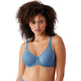 Wacoal 853192-454 Womens Basic Beauty T-Shirt Bra Coronet Blue