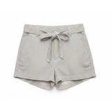 American Eagle High Rise Shorts Women's Size 6 Blue White Striped Belted Cotton