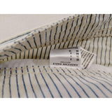 American Eagle High Rise Shorts Women's Size 6 Blue White Striped Belted Cotton