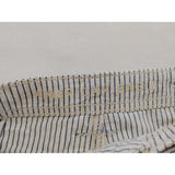 American Eagle High Rise Shorts Women's Size 6 Blue White Striped Belted Cotton