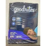 Huggies Goodnites  Night Time Underwear, XXL 120-165 LBS 18 Count NEW