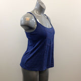 Simple Pleasures Cami/Tank Top w/Shelf Bra Women's Size Small Blue Polyester