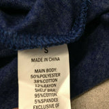 Simple Pleasures Cami/Tank Top w/Shelf Bra Women's Size Small Blue Polyester