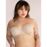 Smart & Sexy Sa1373 Lightly Lined Strapless Bra In the Buff