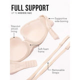 Smart & Sexy Sa1373 Lightly Lined Strapless Bra In the Buff