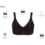 Bali Women's Wireless Comfort Revolution Seamless Bra dFW484 Large NWT