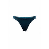 PILOT ACTIVE LOLA BOTTOM VELVET SWIMSUIT Small Blue Nylon Blend  NWT