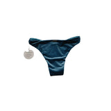 PILOT ACTIVE LOLA BOTTOM VELVET SWIMSUIT Small Blue Nylon Blend  NWT