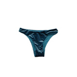 PILOT ACTIVE LOLA BOTTOM VELVET SWIMSUIT Small Blue Nylon Blend  NWT