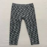 SO Yoga Perfectly Soft Crop Leggings Women's Medium Black White Striped Capri
