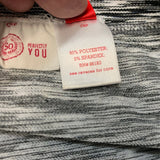 SO Yoga Perfectly Soft Crop Leggings Women's Medium Black White Striped Capri