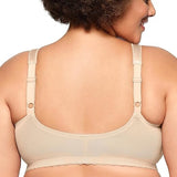 Glamorise 1200 Women's Full Figure MagicLift Front Close Support Bra Blush