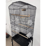 Small Bird Cage Black Metal 36X17X13" for Budgies, Finch, etc NEW