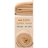 FSPwg Women High Waist Fleece Lined Warm Tights W/ Feet, Coffee One Size