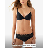 B. Tempt'd by Wacoal 958287 B. Wow'd Push-up Bra 32A Black/Leopard liner NWT
