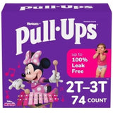 PULL-UPS GIRLS LEARNING DESIGNS DIAPERS 2T-3T 74CT