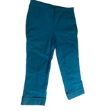 Renuar Women's 4 Pull On Capri Pants Blue Rayon/Nylon/Spandex