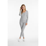 Victoria's Secret Women's Gray Henley Long Sleeve T Shirt Small  Cotton/Poly