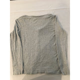Victoria's Secret Women's Gray Henley Long Sleeve T Shirt Small  Cotton/Poly