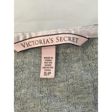 Victoria's Secret Women's Gray Henley Long Sleeve T Shirt Small  Cotton/Poly