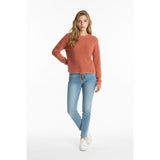 Roots Canada Women's Open Knit Top Small Pink 100% Cotton