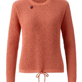 Roots Canada Women's Open Knit Top Small Pink 100% Cotton