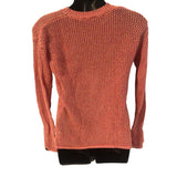 Roots Canada Women's Open Knit Top Small Pink 100% Cotton