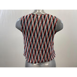 Banana Republic Women's White Coloured Striped Sleeveless Tunic Tank Top Size XS Polyester