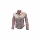 DCC Women's medium Light Pink Stretch Long Sleeve dress shirt