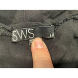SWS Women's Black Spaghetti Strapped Romper with Pockets Size Large Cotton