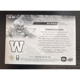 2023 Upper Deck CFL Greatness Game Jersey Nic Demski Blue Bombers #CG-ND